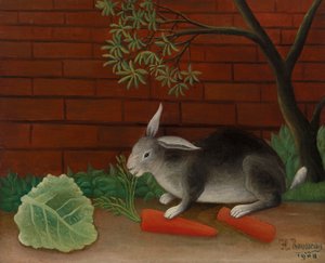 Kaninchen, 1908 von Henri J.F. 1844 1910 Rousseau