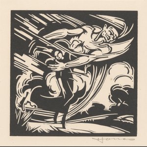 Frau und der Wind von Henri Jonas (signed by artist)