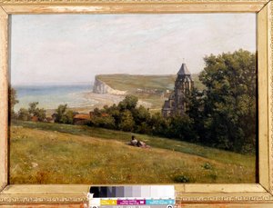 Ansicht vom Treport. Gemälde von Constant Dutilleux (1807-1865). 1865. Douai, Museum der Chartreuse