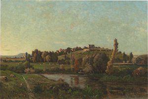 Landschaft in der Auvergne von Henri Joseph Harpignies