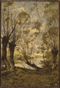 Weiden am Ufer der Loire von Henri Joseph Harpignies