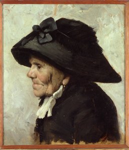 Studie des Kopfes einer alten Frau, 1880er von Henri Jules Jean Geoffroy