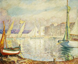 Der Hafen von Saint Tropez, 1906