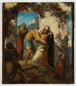 Eine Szene aus der Geschichte des Tobias von Henri Lehmann
