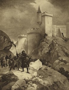 König Richard I. von England bei der Belagerung von Chalus, 1199