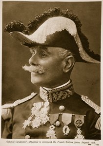 General Cordonnier, zum Kommandeur der französischen Balkantruppen ernannt im August von Henri Manuel