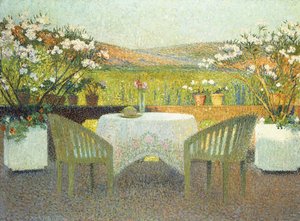 Die Terrasse in der Sonne von Henri Martin