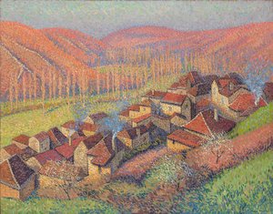 Ansicht des Zentrums von Labastide du Vert, ca. 1940 von Henri Martin