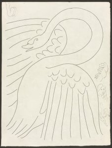 Einige Sonette: Frontispiz, Tafel 24 aus Poesies de Mallarmé von Henri Matisse