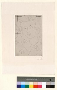 Büste, geblümtes Kleid von Henri Matisse