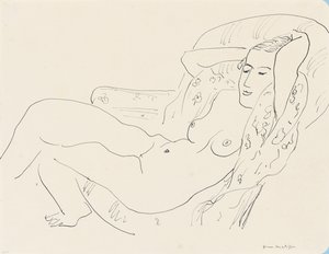 Weiblicher Akt, Arme erhoben von Henri Matisse
