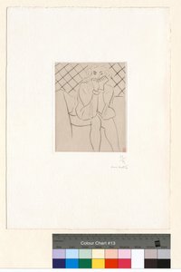 Sitzende Figur mit den Händen am Kinn von Henri Matisse