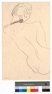 Rückenfigur mit schwarzem Halsband von Henri Matisse