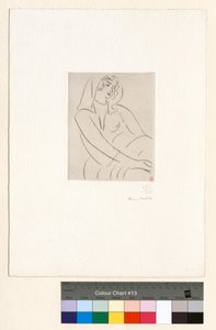 Junge Frau mit einem Schleier auf dem Kopf von Henri Matisse