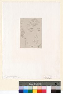 Josette Gris, Dreiviertelansicht des Gesichts von Henri Matisse