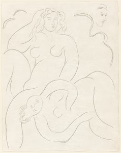 Der Nachmittag eines Fauns: Égloue, Platte vierzehn aus Poesies de Mallarmé von Henri Matisse