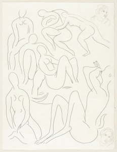 Der Nachmittag eines Fauns: Der Faun II, Platte sechzehn aus Poesies de Mallarmé von Henri Matisse