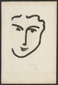 Nadia mit dem heiteren Lächeln von Henri Matisse