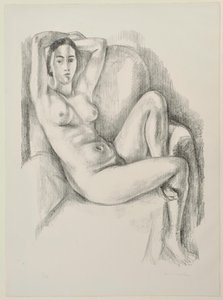 Akt mit blauem Kissen von Henri Matisse