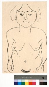 Weiblicher Akt von vorn, aus der Vogelperspektive von Henri Matisse
