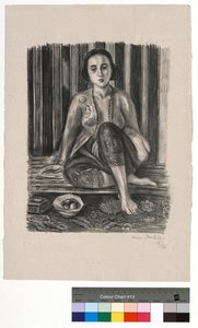 Odaliske mit Obstschale von Henri Matisse