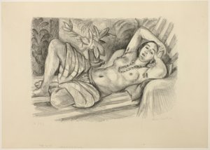 Odaliske mit Magnolie von Henri Matisse