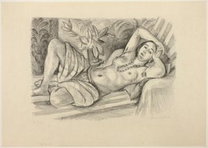 Odaliske mit Magnolie von Henri Matisse