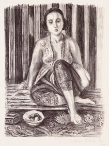 Odaliske mit einer Schale Obst von Henri Matisse