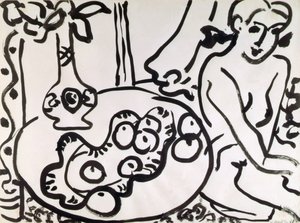 Stillleben mit Akt von Henri Matisse