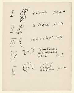 Bilderverzeichnis 1. Aus „Jazz“. S. 149 von Henri Matisse