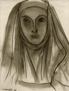 Die Nonne (Studie für Portugiesische Briefe) von Henri Matisse
