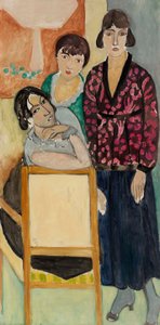 Drei Schwestern und "Der Rosamarmortisch" von Henri Matisse