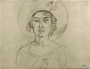Frau mit Hut von Henri Matisse