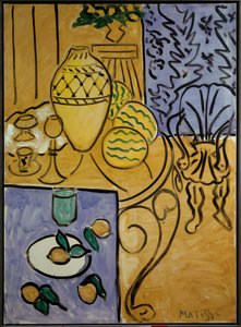 Gelbes und blaues Interieur 1946 von Henri Matisse
