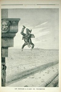 Ein Selbstmord am Arc de Triomphe, aus Le Petit Journal, 8. Mai 1898 von Henri Meyer