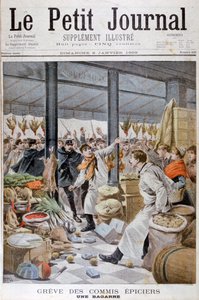 Ein Kampf während des Lebensmittelhändlerstreiks, Paris, 1899
