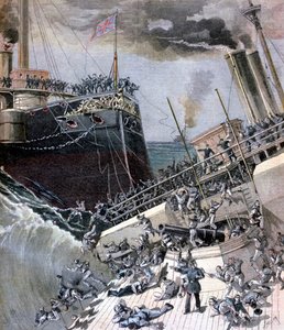 Ein Unfall an Bord der Victoria, 22. Juni 1893