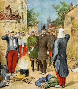 Félix Faure bei den großen Manövern, 1895 (Illustration)