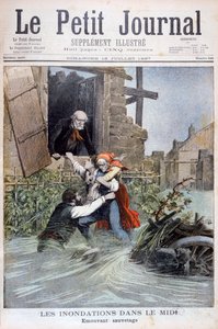 Überschwemmungen im Midi, Südfrankreich, 1897
