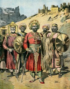 Porträt von Menelik II, 1895 (Illustration)
