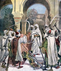 Die Stammeshäuptlinge schwören dem Sultan von Marokko Treue, 1892 von Henri Meyer