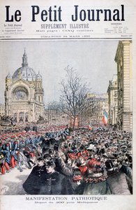 Der Abmarsch der französischen Truppen nach Madagaskar, Paris, 1895 von Henri Meyer