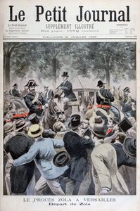 Die Abreise von Émile Zola aus Versailles, 1898