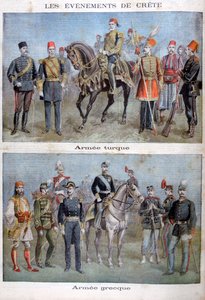 Uniformen der griechischen und türkischen Armeen, 1897