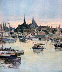 Ansicht von Bangkok, 1893 von Henri Meyer