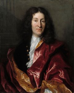 Porträt von Jean de La Fontaine 1621-1695, 1699 von Henri Millot