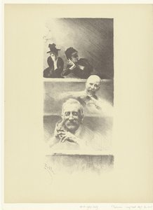 Zuschauer im Theater von Henri Patrice Dillon