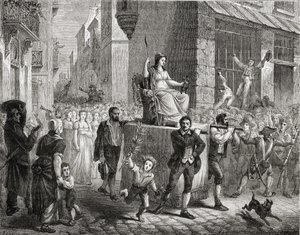 Die Prozession der Göttin der Vernunft, 10. November 1793, aus 