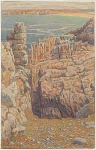 Die Klippen von Camaret von Henri Rivière