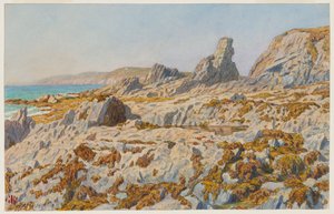 Strand von Pors Léonnec bei Ebbe. Morgat von Henri Rivière